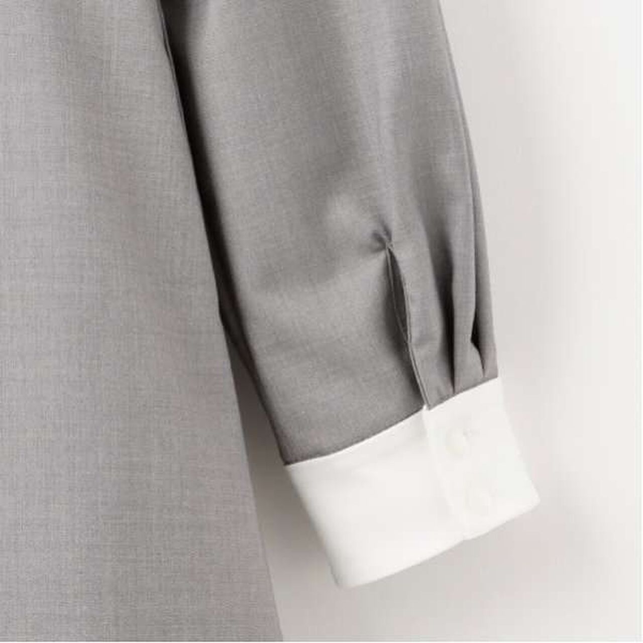 [Graduation Attire] One-Piece Dress with Ribbon Tie,Gray, large image number 3