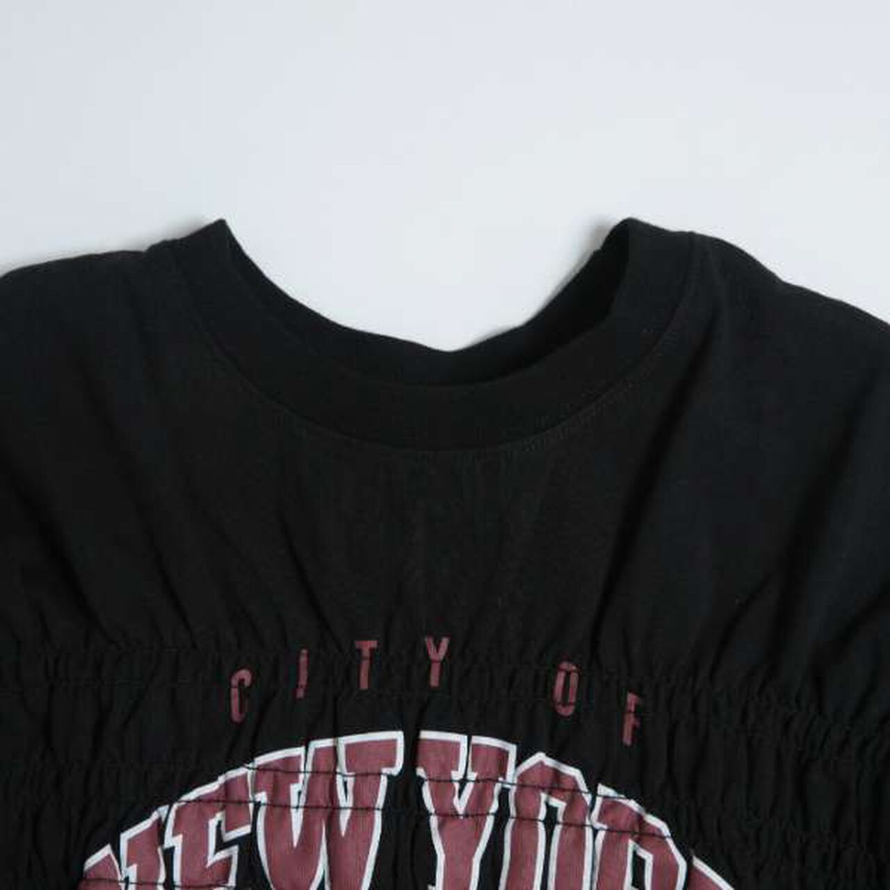 [Link] Team Logo Shirring Long Sleeve T-Shirt,Off white, large image number 5