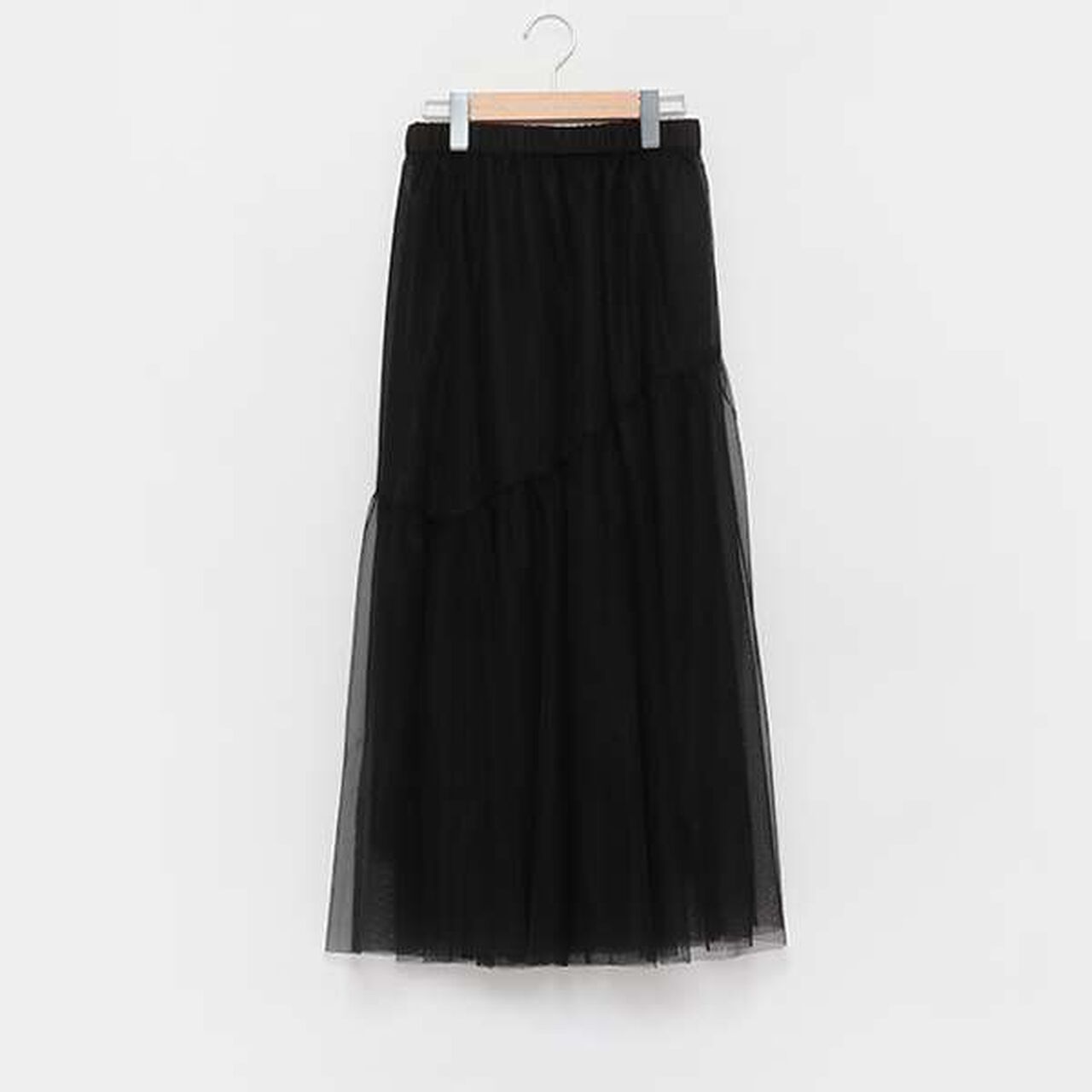 Glitter Tulle Tiered Skirt,Black, large image number 3