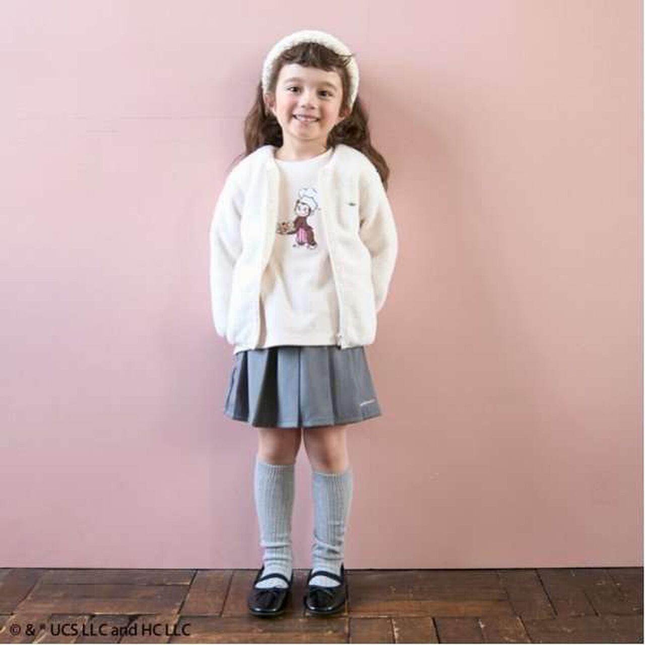 [Link] Fleece Zip-Up Jacket,Charcoal gray, large image number 1