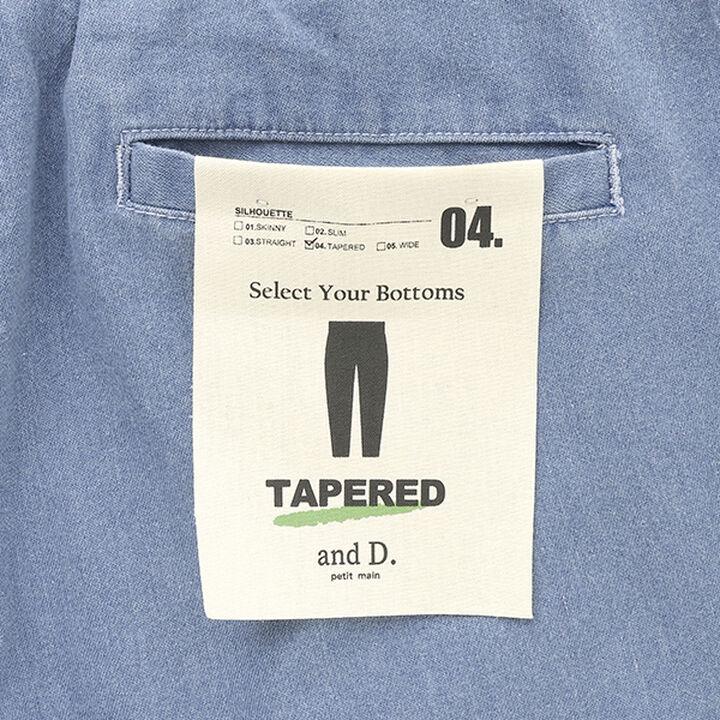 [Link] DAD Wide Denim Tapered Pants,Navy, medium image number 7