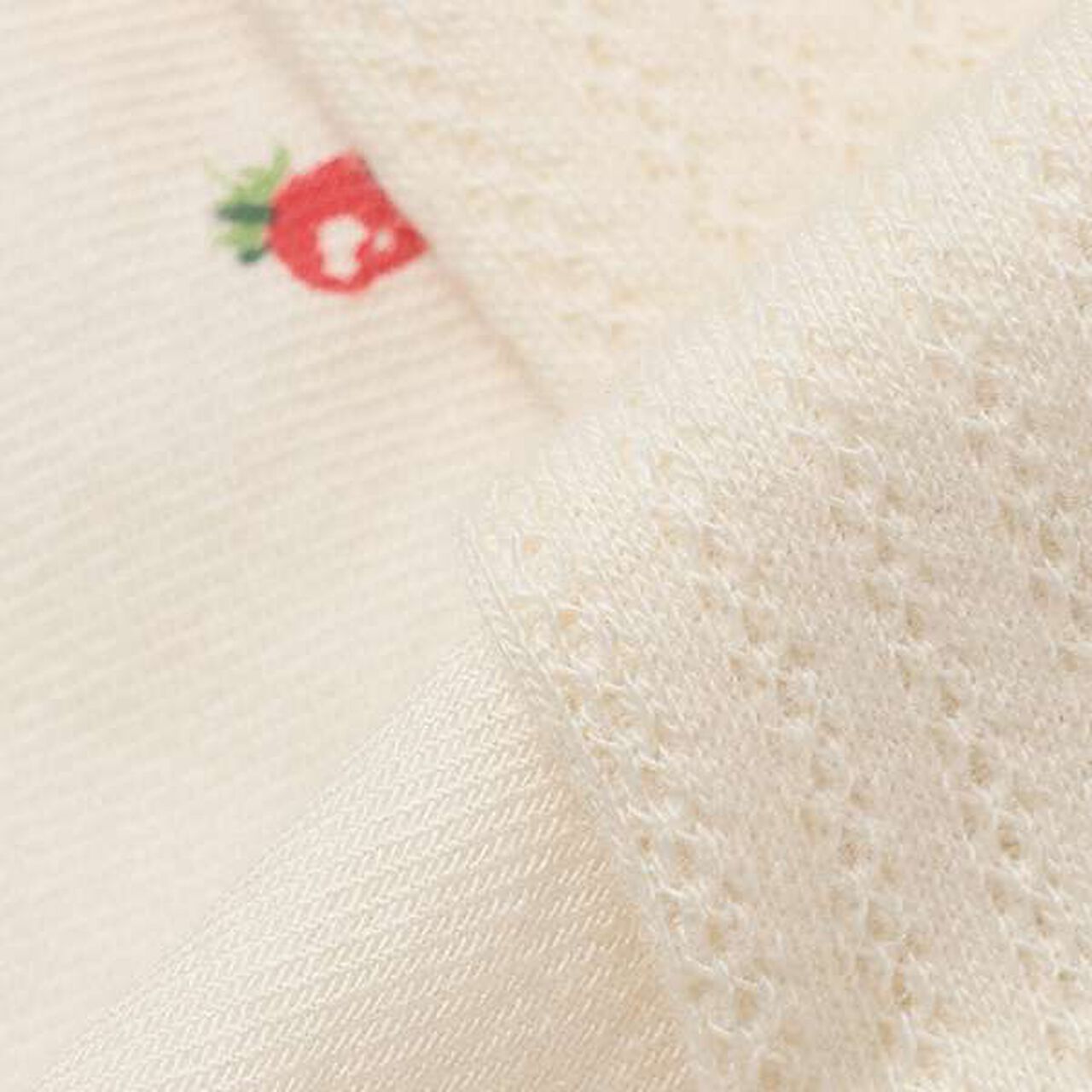 Wild Strawberry Long-Sleeve Balloon One-Piece Dress,Pearl white, large image number 7