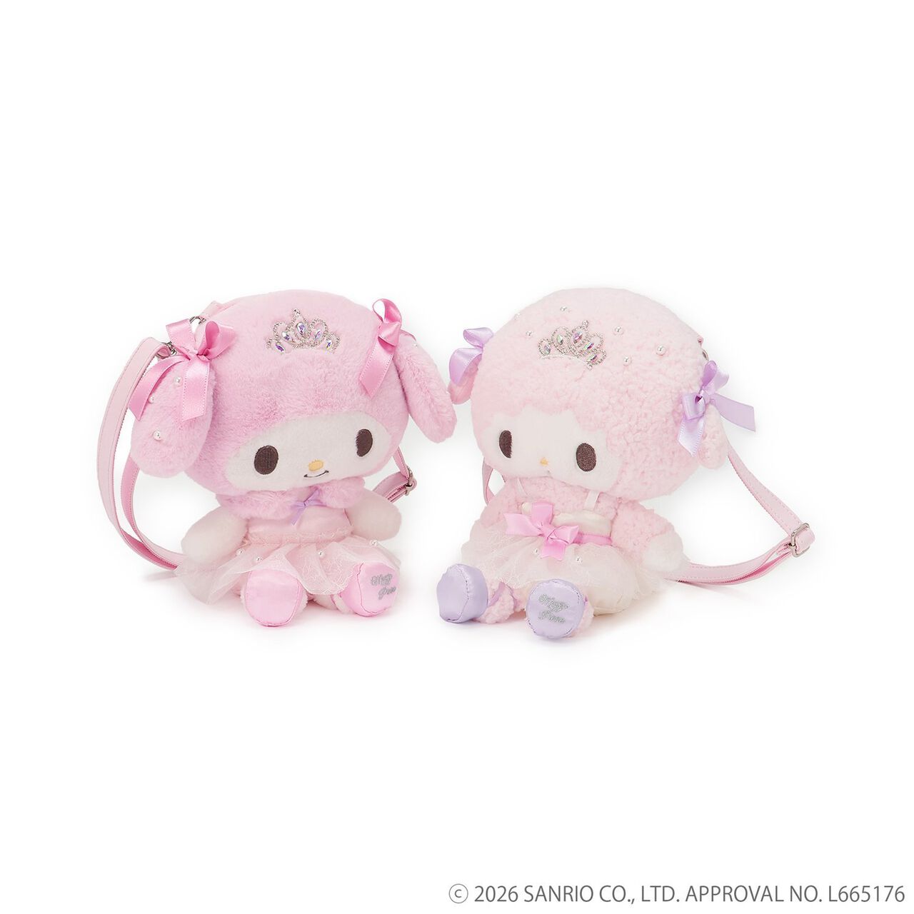 [My Melody/My Sweet Piano] Plush Shoulder Bag,Pink, large image number 1