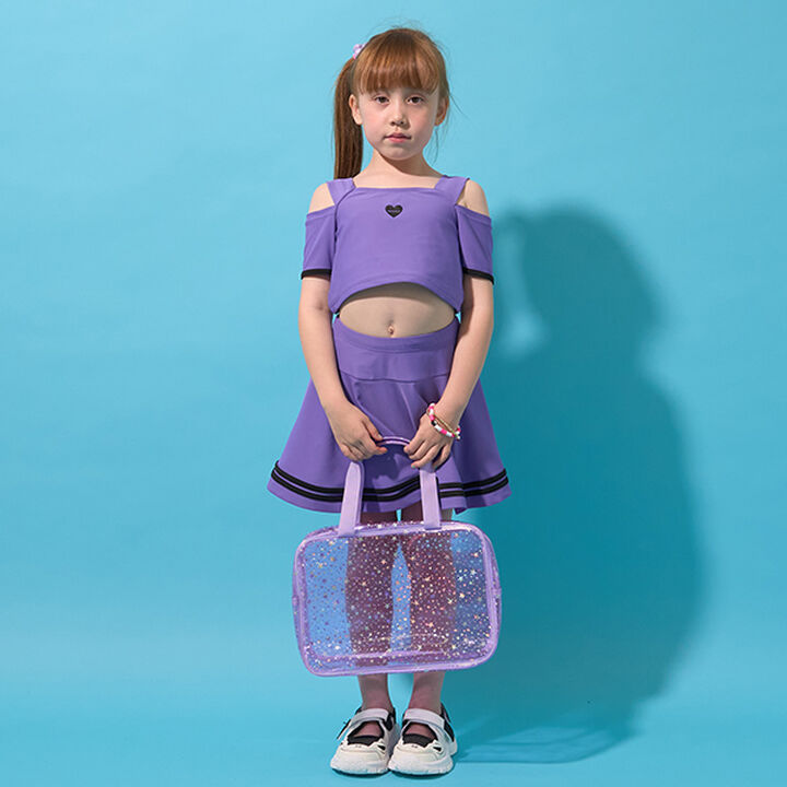 Sparkling Transparent Bag,Lavender, medium image number 0