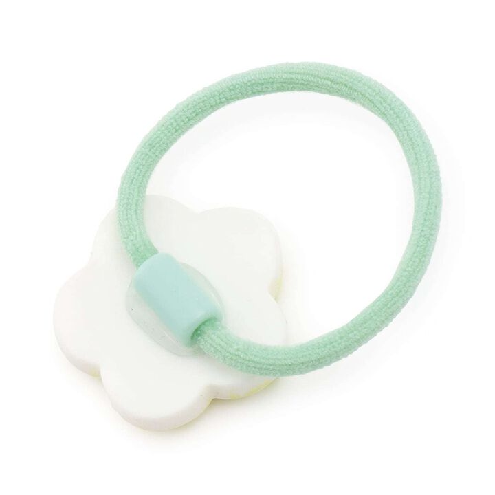 Checkered Flower Hair Ties (Set of 2),Pink, medium image number 4