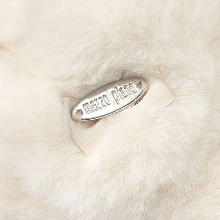 Ribbon Faux Fur Scarf,Pink, medium image number 3