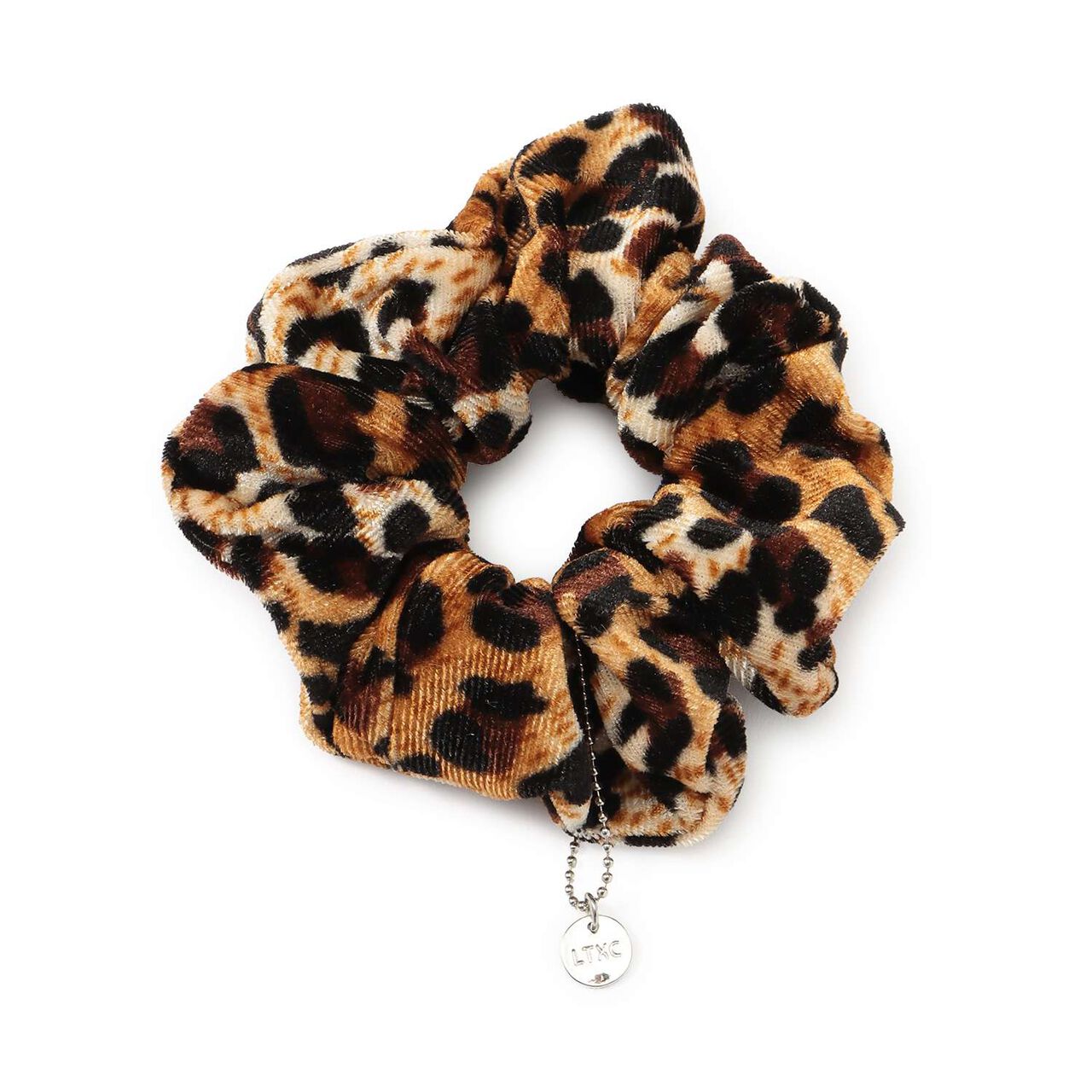 Faux Fur Scrunchie,Beige, large image number 0