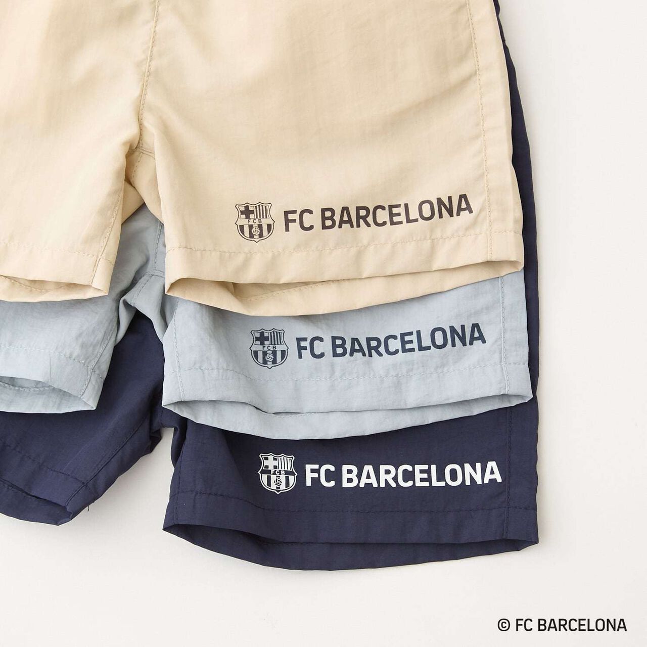 [FC BARCELONA] 布質短褲,淡卡其色, large image number 22
