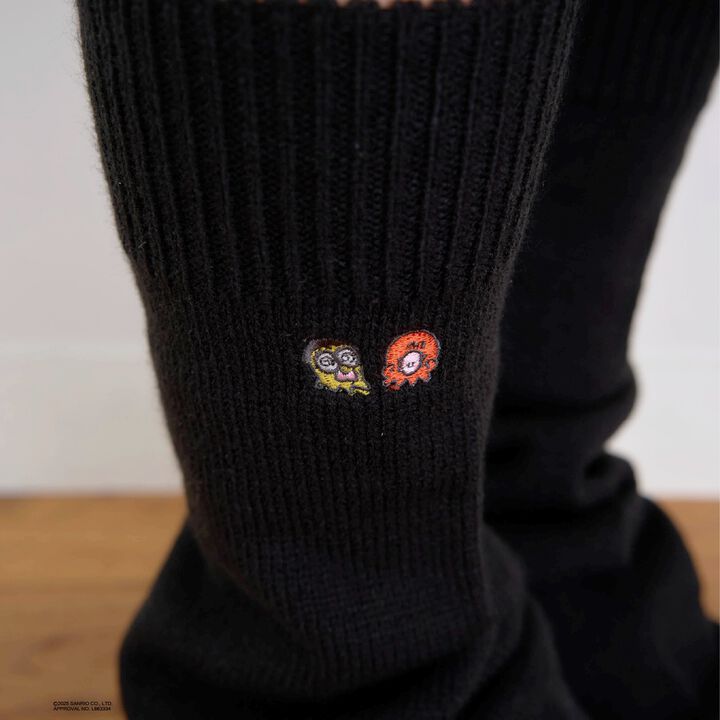 Sanrio Characters Knit Leg Covers,Black, medium image number 7