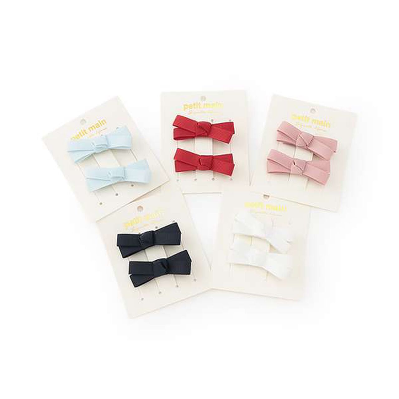 Ribbon Hair Clips 2P,Sax blue, large image number 17