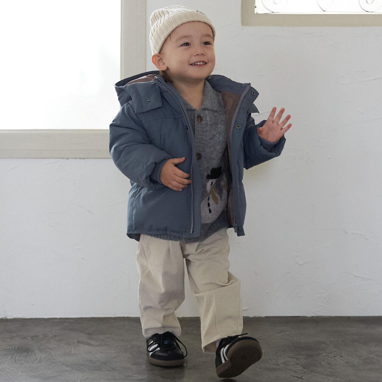 [Link/Water-Repellent Finish] Monster Down Jacket,Light beige, large image number 2