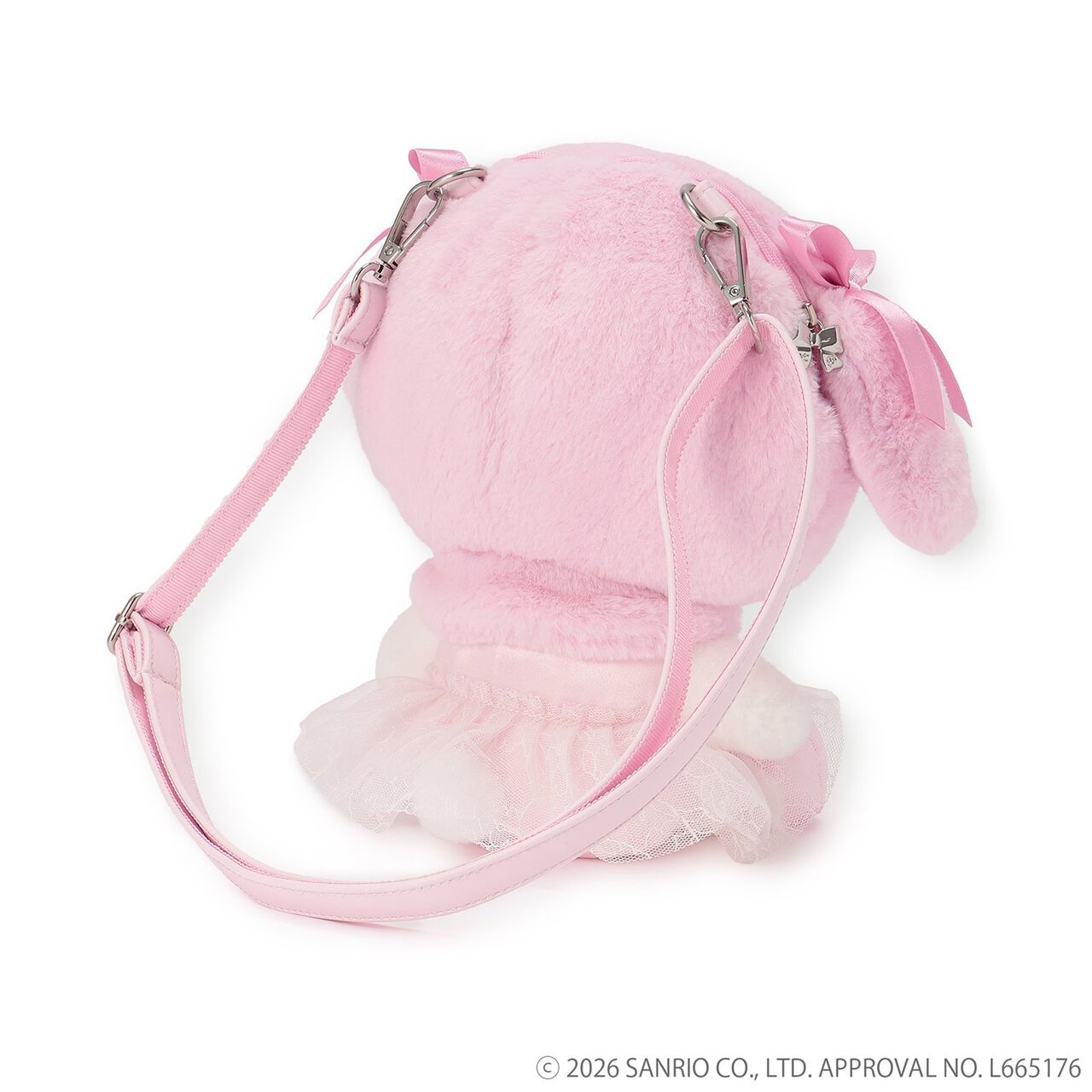 [My Melody/My Sweet Piano] Plush Shoulder Bag,Pink, large image number 6