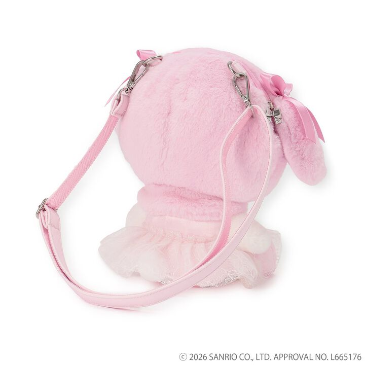 [My Melody/My Sweet Piano] Plush Shoulder Bag,Pink, medium image number 6