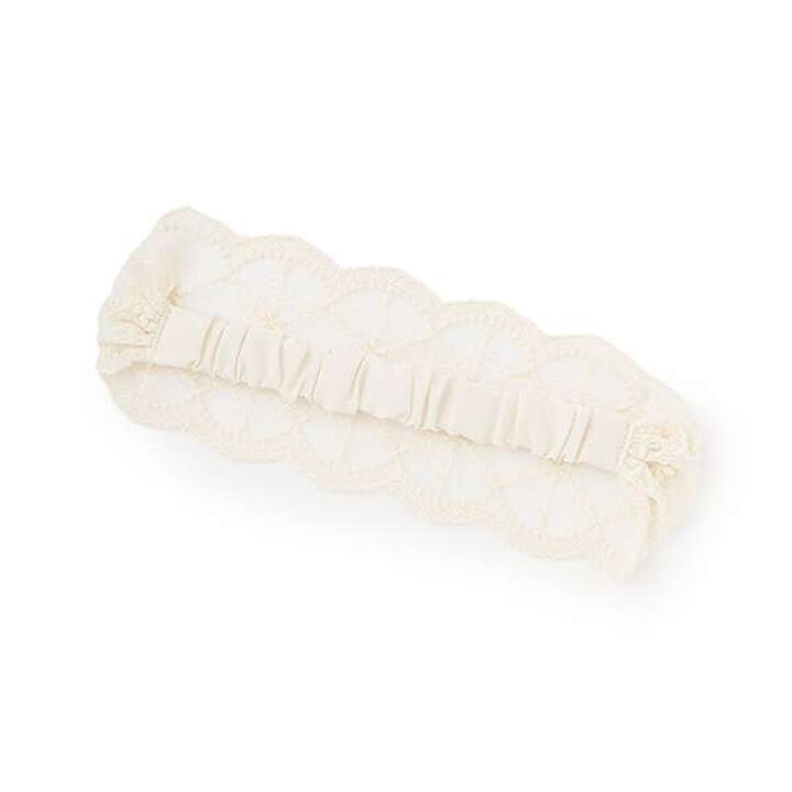 Lace Headband,Pearl white, medium image number 4