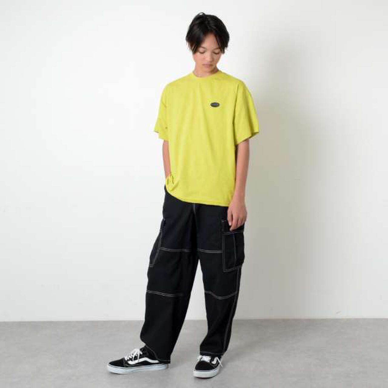 UV Protection Bear Pocket Sailor Collar T-Shirt,Yellow green, large image number 11