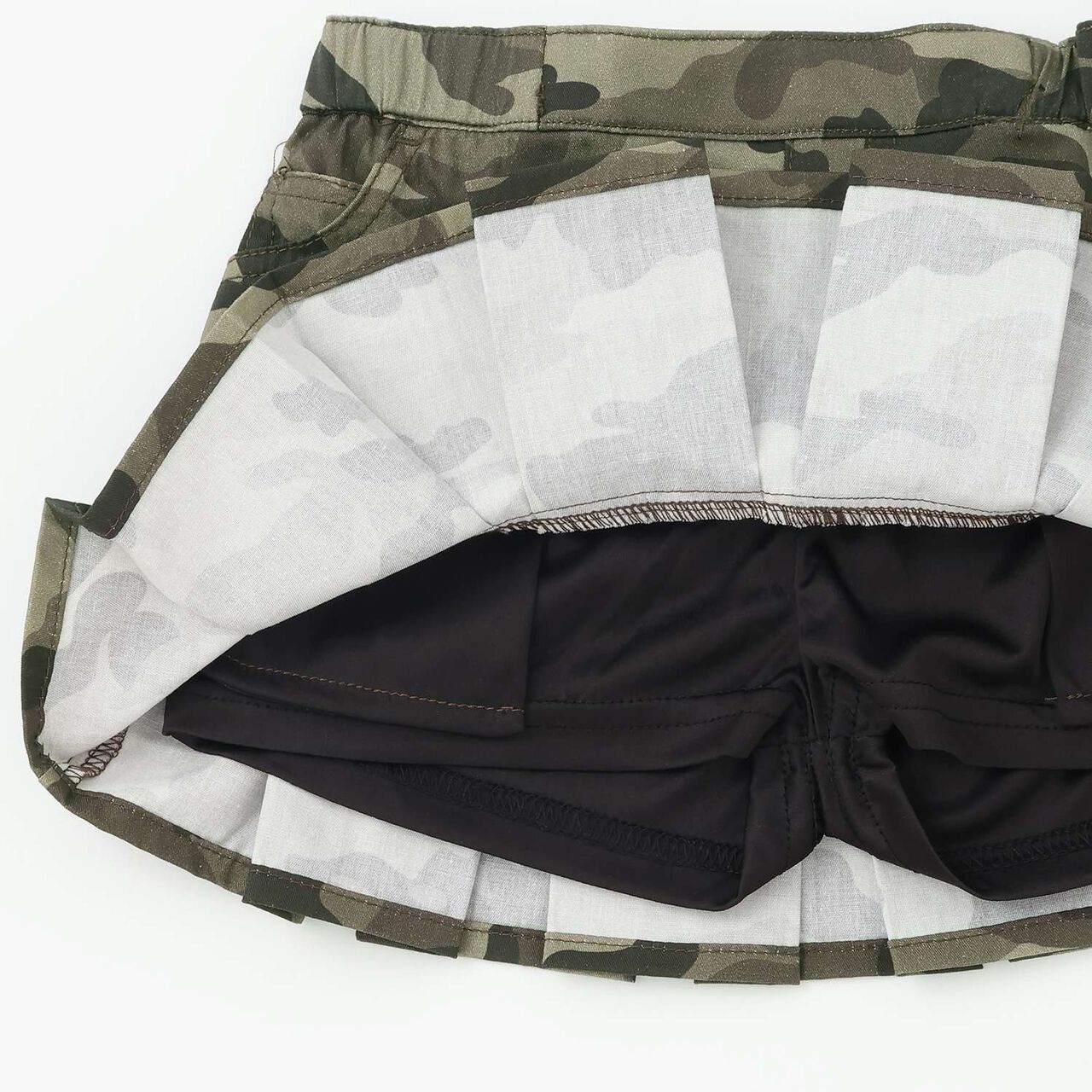 [Cool Touch] Box Pleat Hem Skirt,Blue, large image number 26