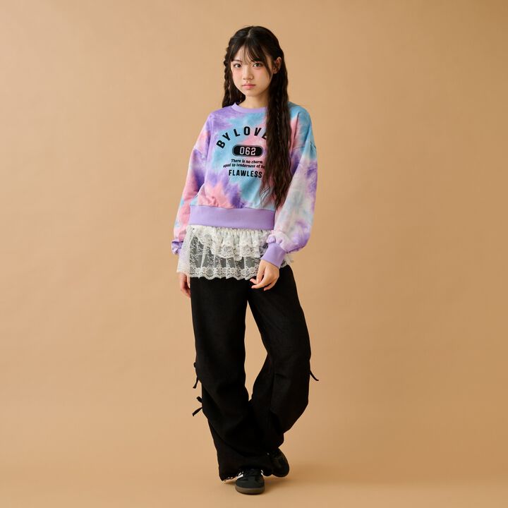 Ribbon Parachute Pants,Ivory, medium image number 1