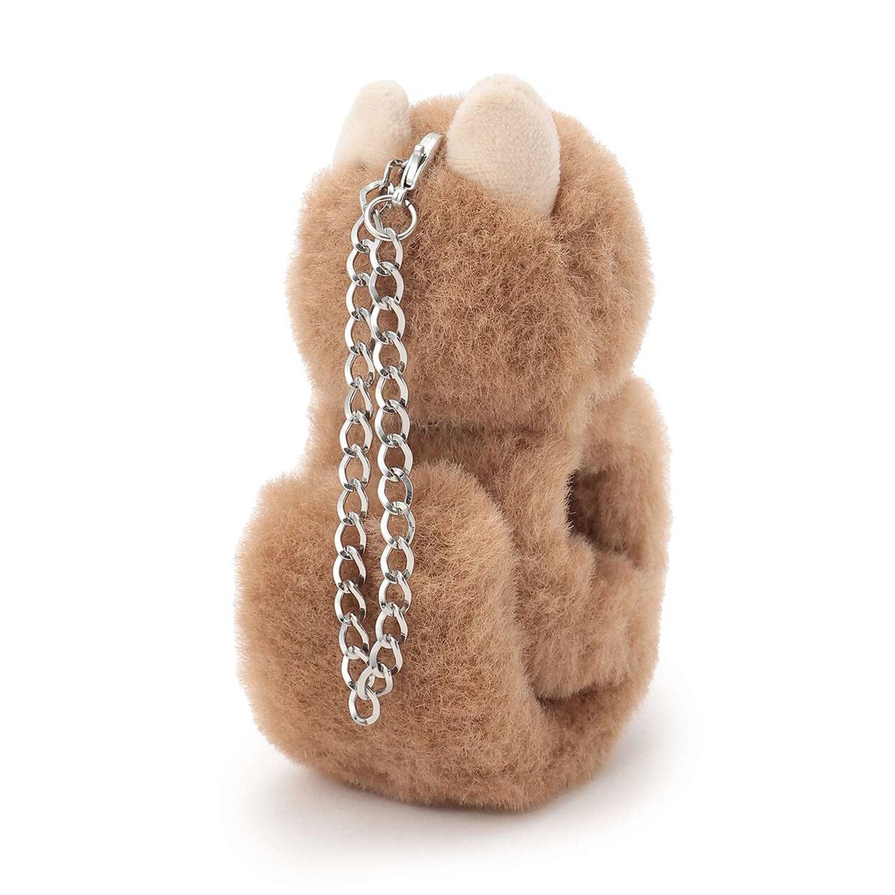 Animal Faux Fur Kururu Bag Charm,Gray, large image number 1