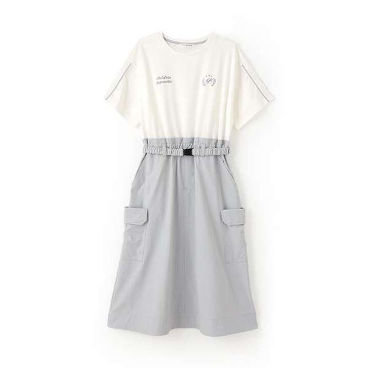 [Functional Material] Docking Cargo One-Piece Dress,Khaki, medium image number 17