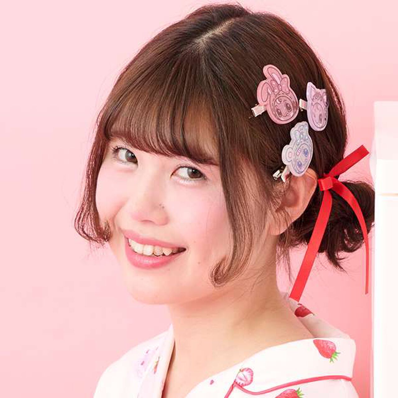 Assorted Character Sparkling Bang Clips,Light pink, large image number 6