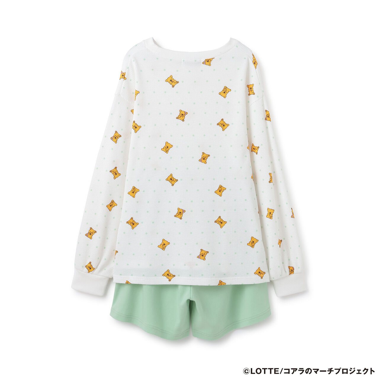 Koala March All-Over Pattern Loungewear,Light green, large image number 7