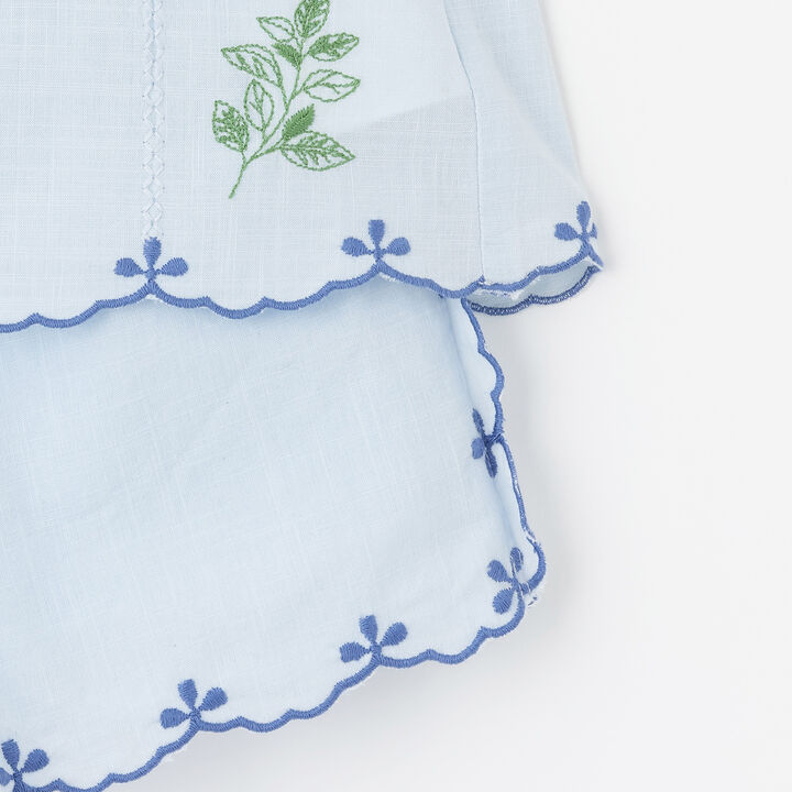[Link] Indian Cotton Embroidery Outfit Set,Pearl white, medium image number 15