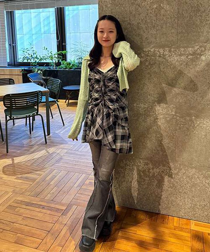 Shirred One-Piece Dress,Brown, medium image number 8