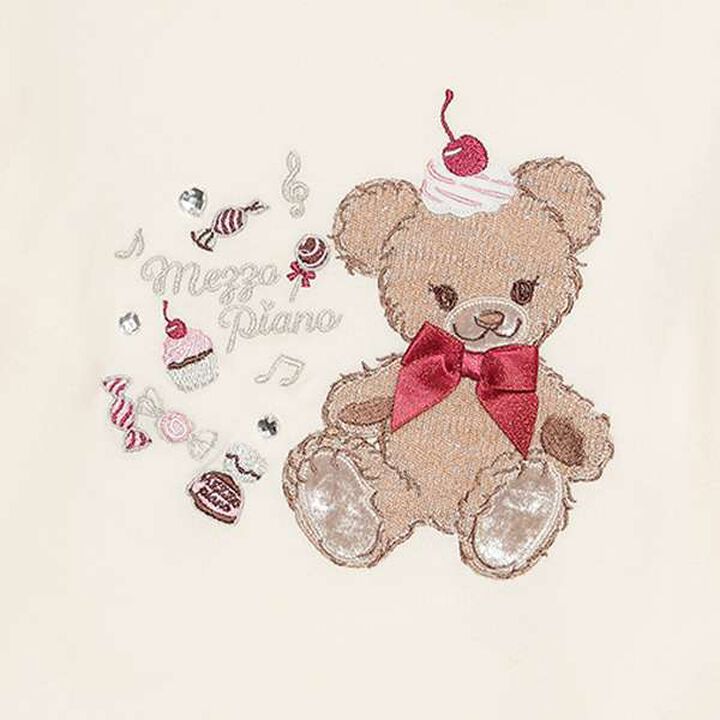 LT Bear Sleeve Contrast Frill,Wine, medium image number 3