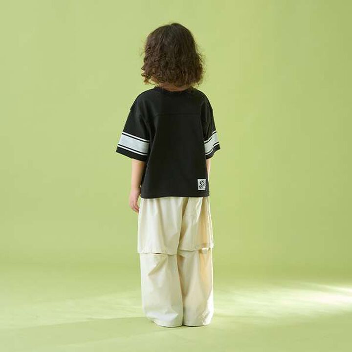 [Reversible] Line Print T-Shirt (Comfortable Jersey Fabric),Deep blue, medium image number 26