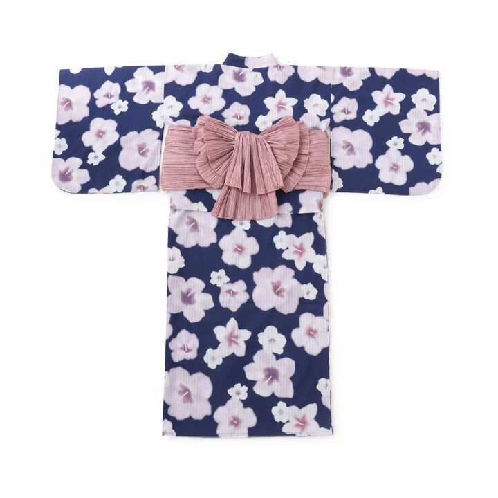 Floral Pattern Two-Piece Yukata,Pearl white, medium image number 17