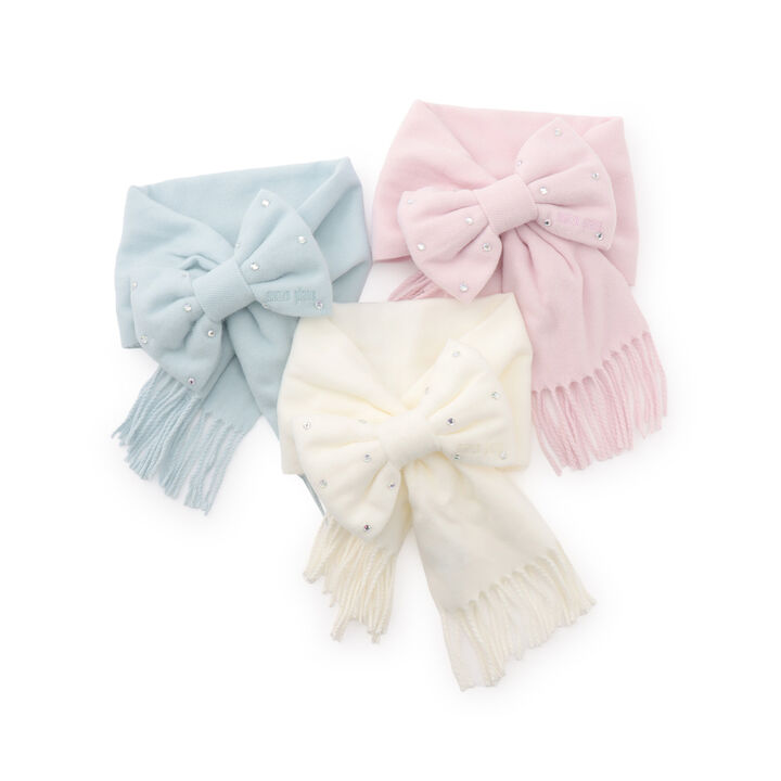 Ribbon Motif Scarf,Pink, medium image number 6