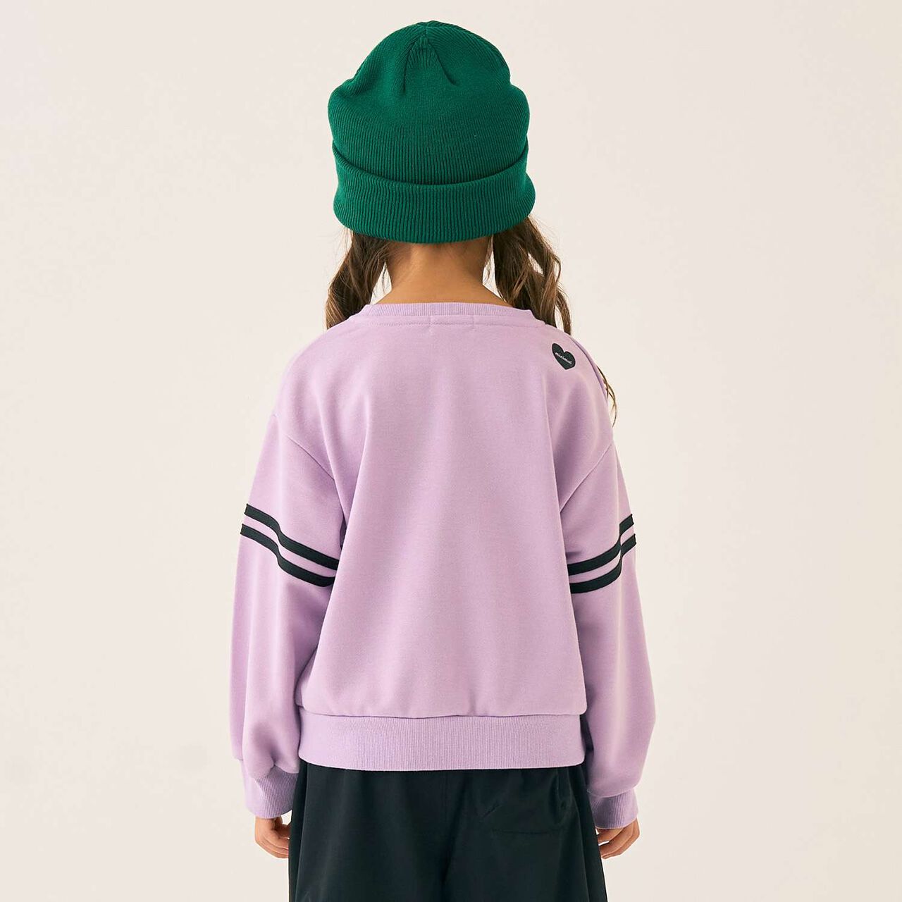 Assorted Flock Print Fleece Pullover,Lavender, large image number 13