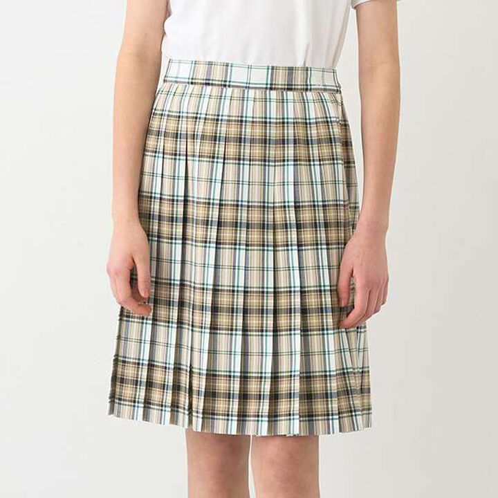 *TW Pleated Check Skirt,Blue, medium image number 30