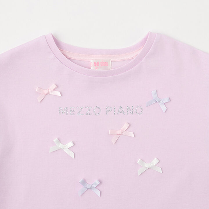 Gelato Ribbon Short Sleeve T-Shirt,Lilac, medium image number 2