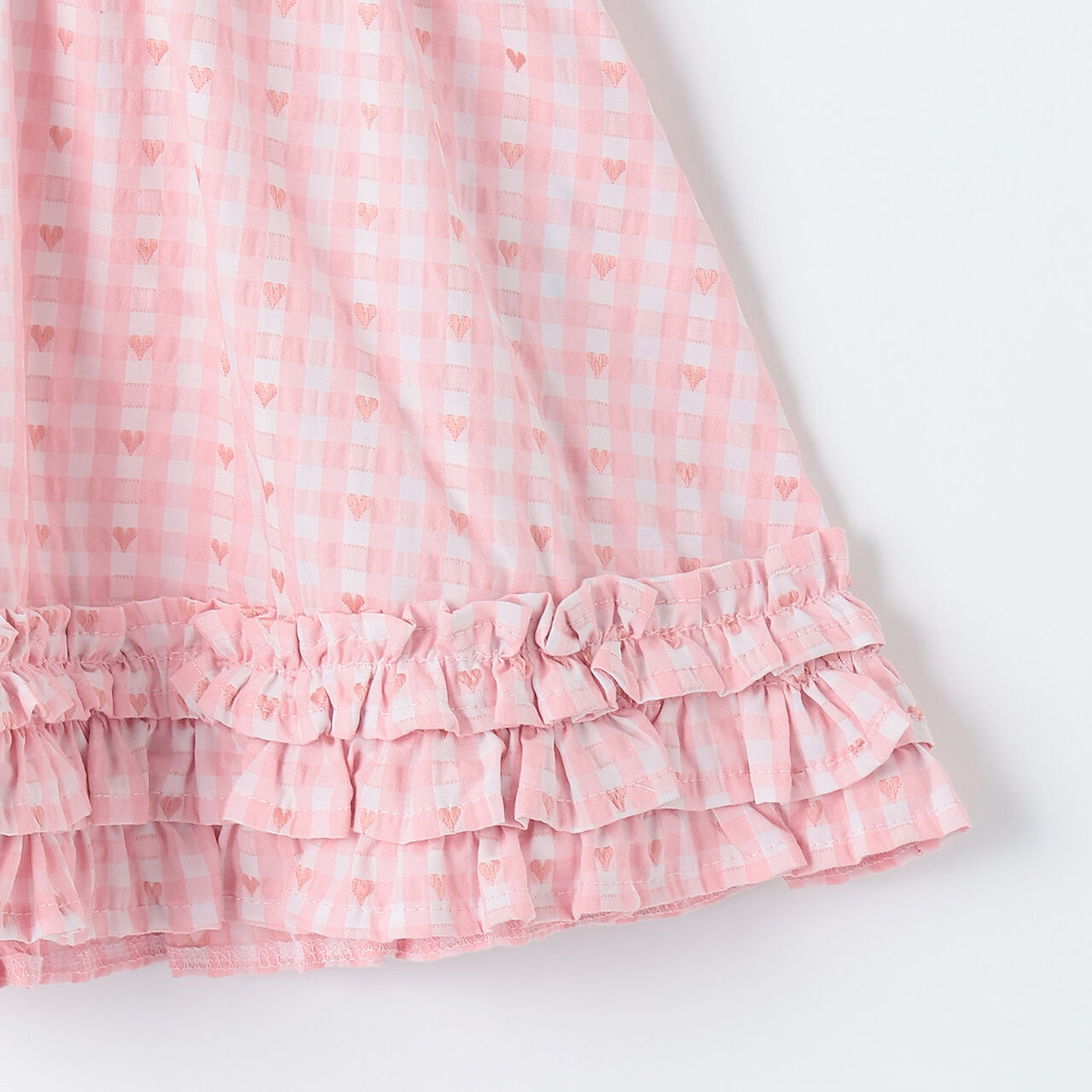 Heart Gingham Tunic,Red, large image number 9