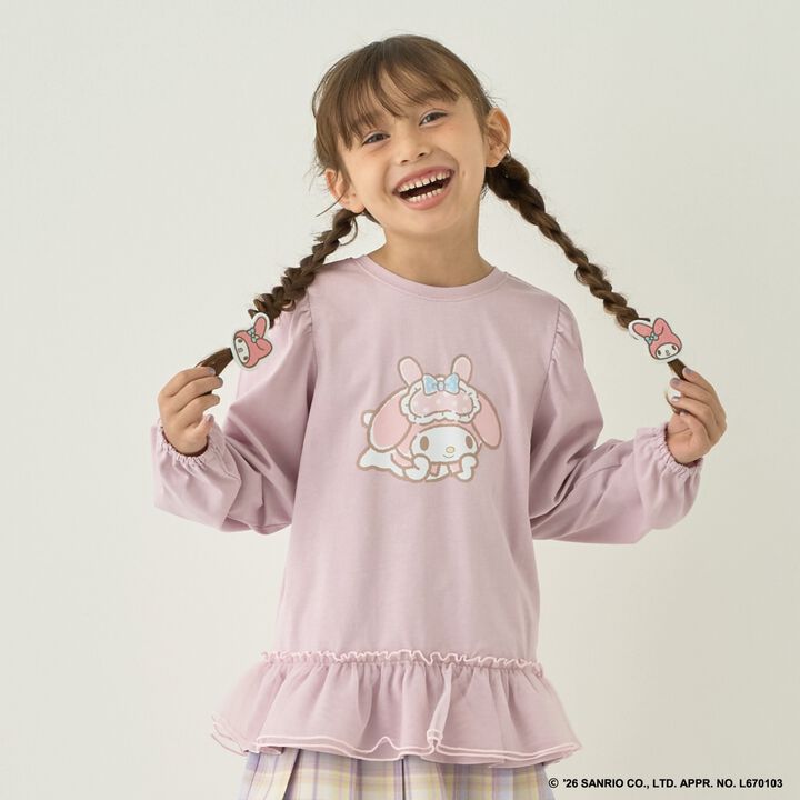 [Halloween] [Sanrio Characters] Assorted Print Tunic T-Shirt,Pink, medium image number 0