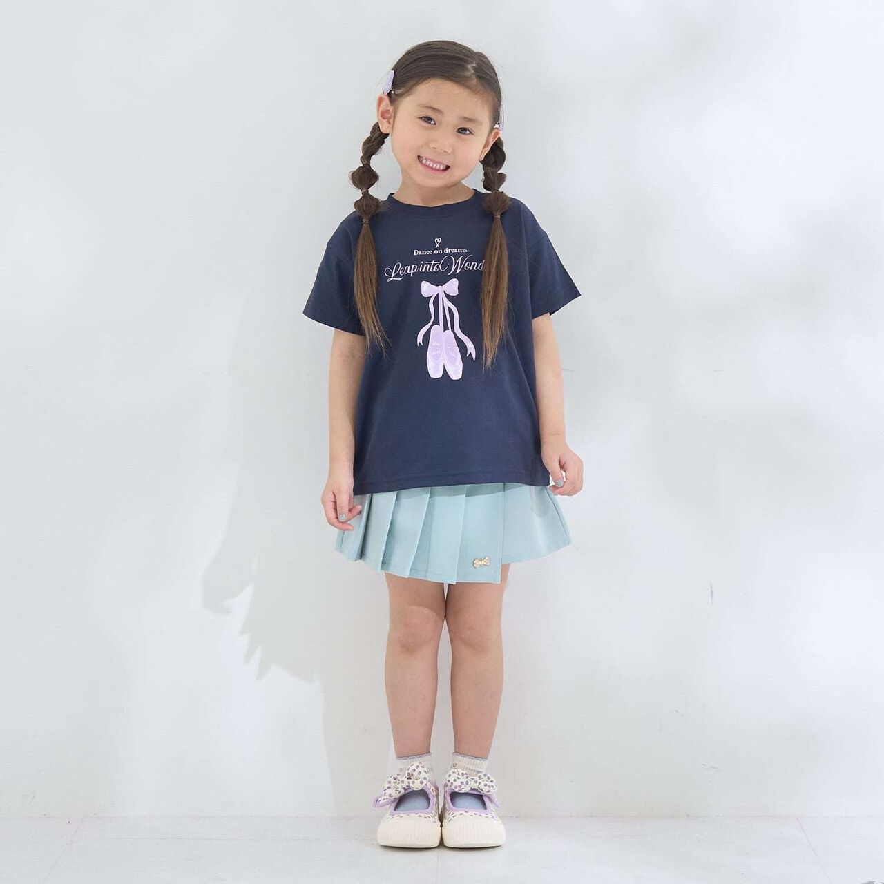 [100% Cotton] Sherbet T-Shirt [UV Cool Touch & Shape-Retaining] Assorted 7 Patterns T-Shirt [Kids Girls],Pearl white, large image number 21