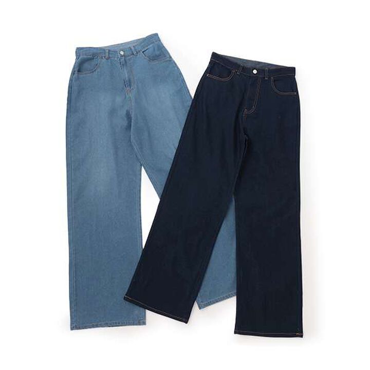 [Link] Relaxed Pants,Blue, medium image number 8