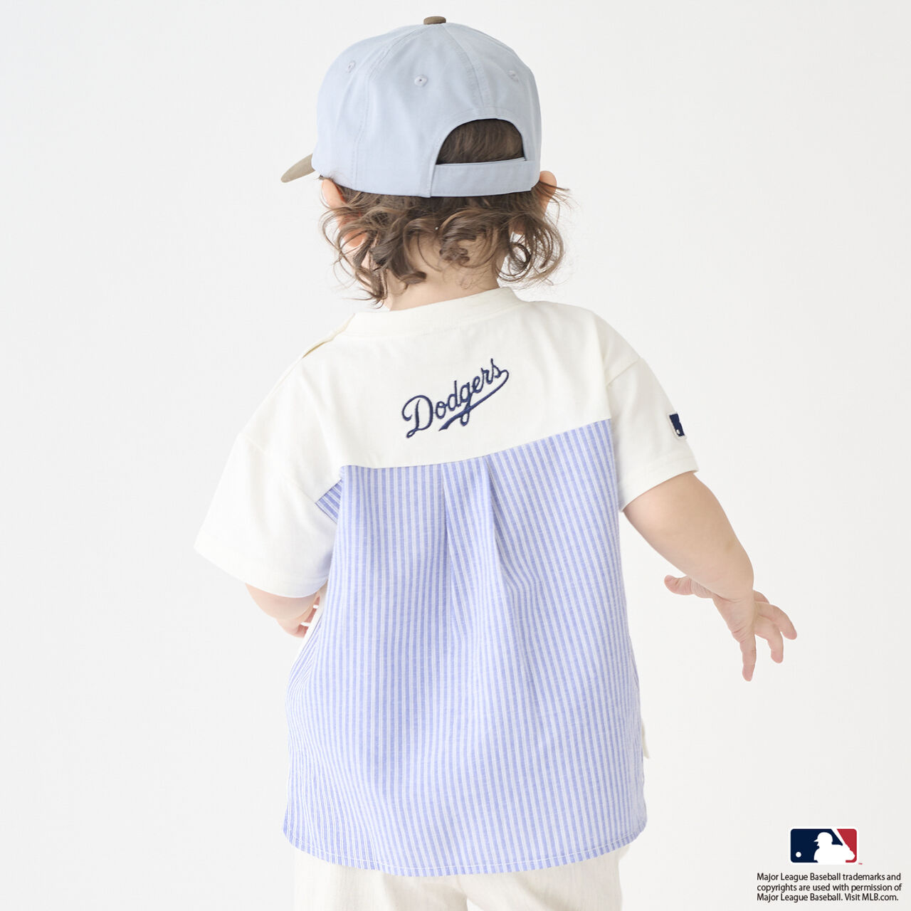 [MLB] Car Appliqu&eacute; T-Shirt,Light beige, large image number 1