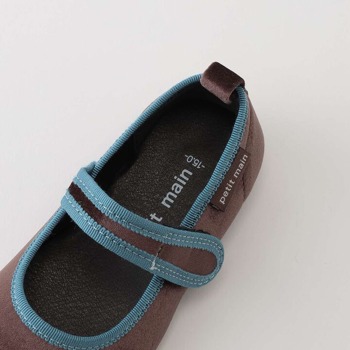 One Strap Velour Shoes,Dark red, medium image number 2