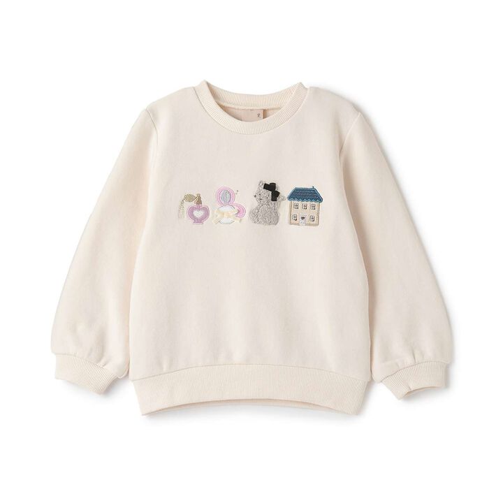 Fluffy Assorted Appliqué Sweatshirt,, medium