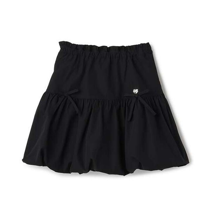Ribbon Balloon Skirt,Black, medium image number 0