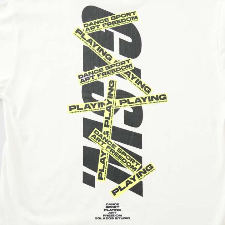 [GLSW.] Logo Reflective Print Long-Sleeve T-Shirt,White, medium image number 5
