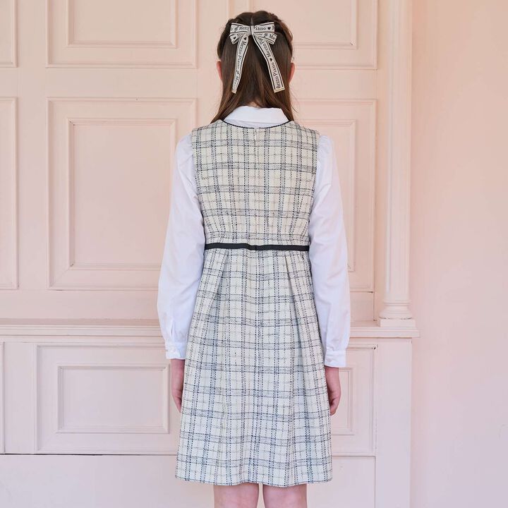 Tweed Jumper Skirt♪,Ivory, medium image number 14