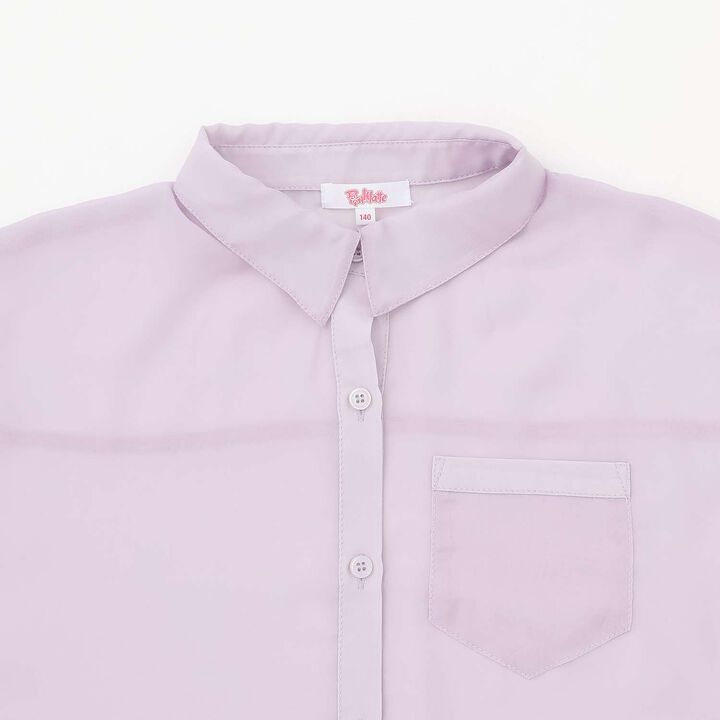 [3WAY] Short-Sleeve Sheer Shirt & Cool Sensation Tank Set,Lavender, medium image number 21