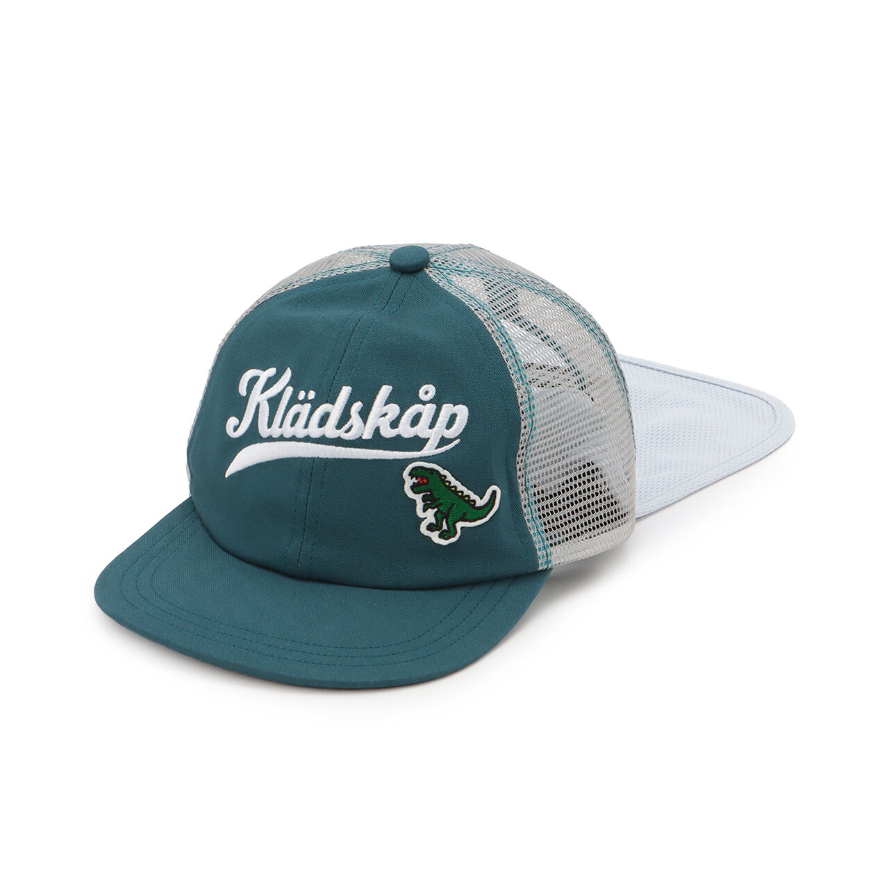 Logo Embroidery Mesh Cap,Blue green, large image number 11
