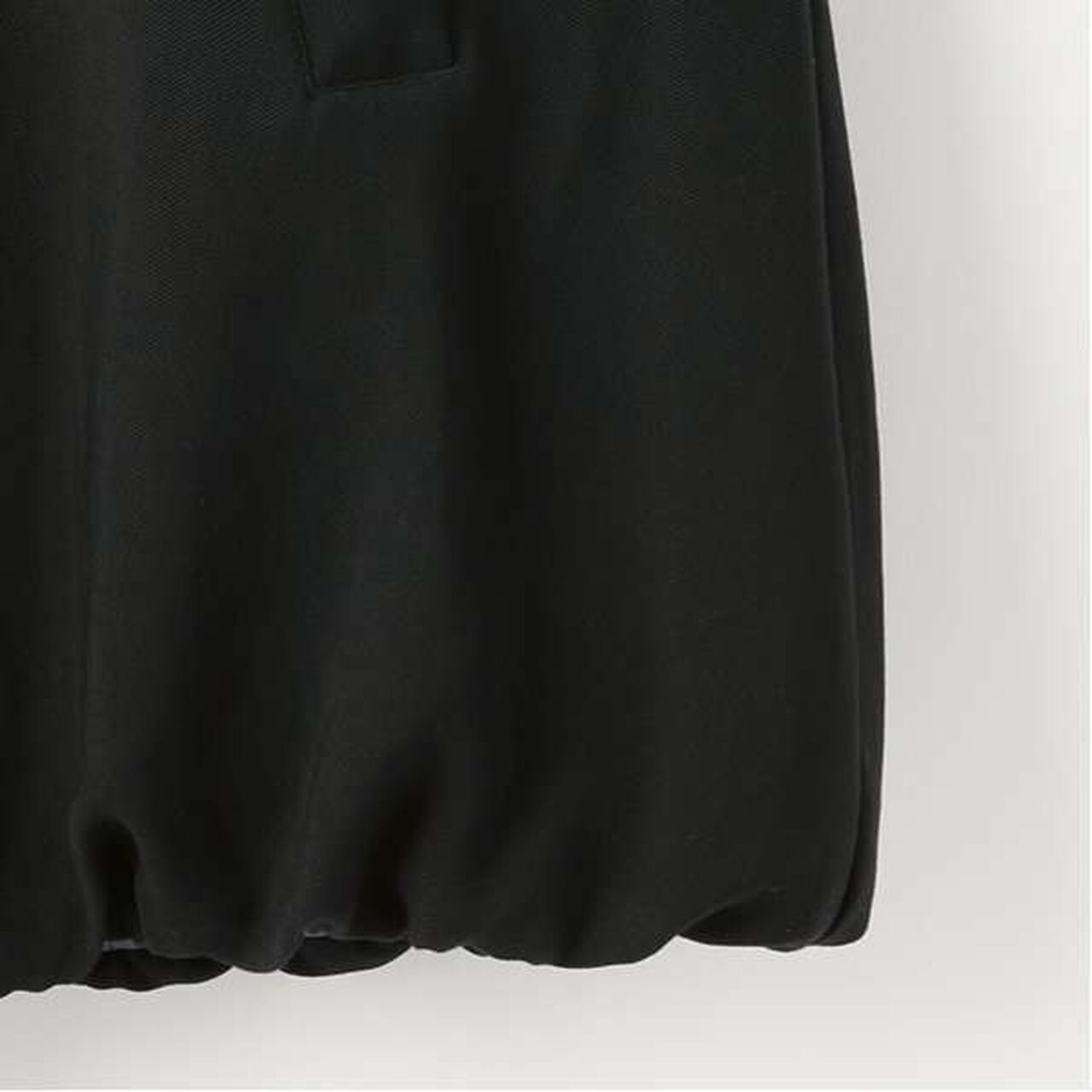 [AMI] [Web Exclusive] Tippet-Attached No-Collar Balloon Coat,Black, large image number 16