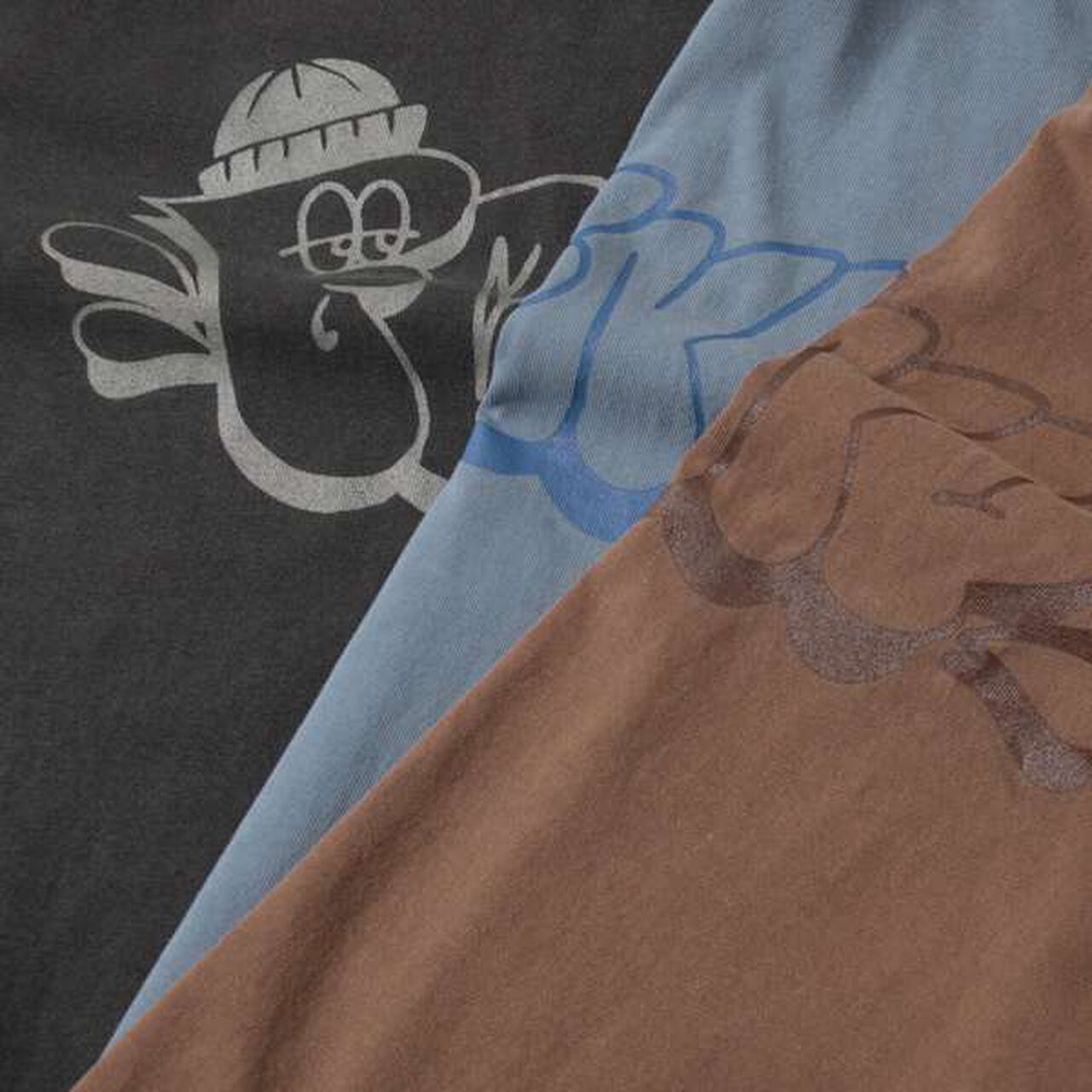 [FORGETNEVER] Heavyweight Pigment-Dyed Printed T-Shirt,Brown, large image number 7