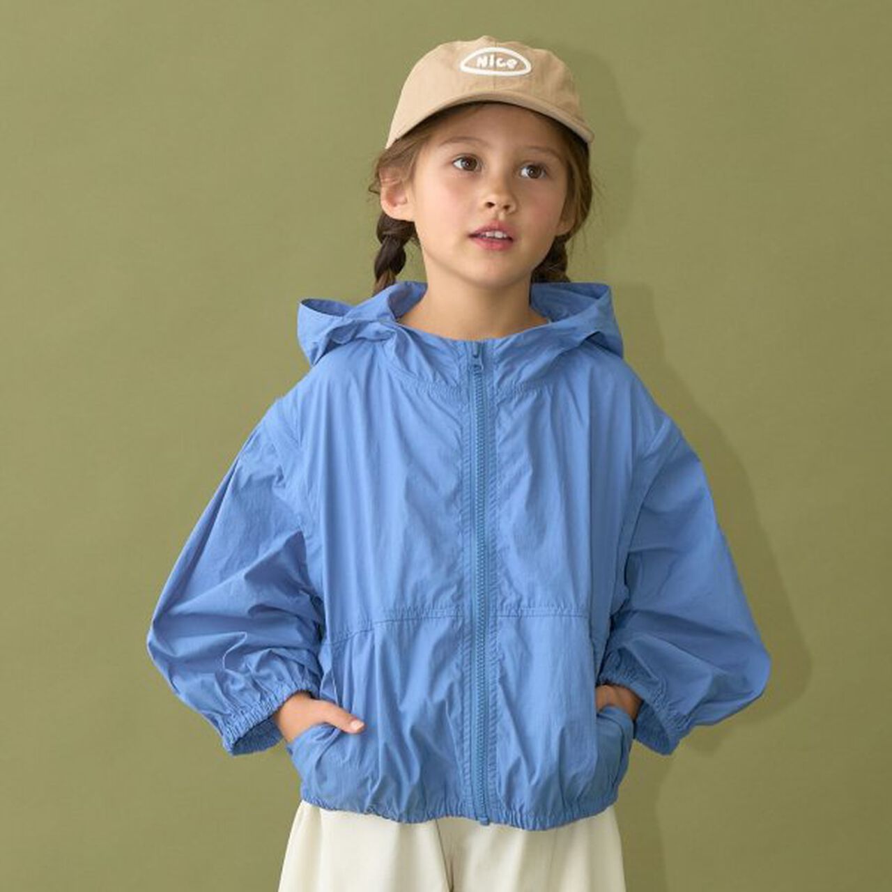 Sheer Windbreaker - 2 Way Best Option,Khaki, large image number 33