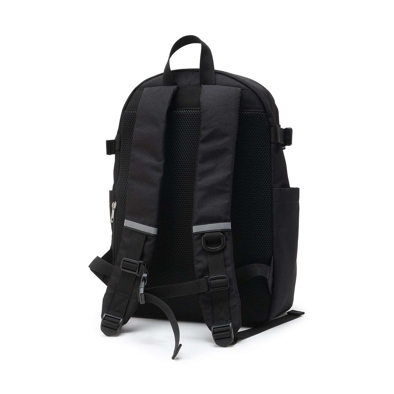 Casual Backpack with Charm,Black, large image number 1